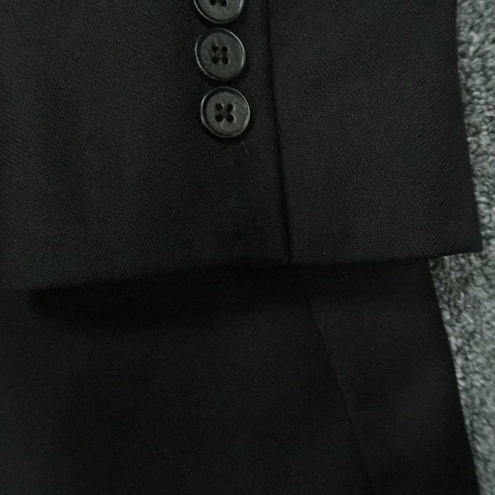 Peter Millar Blazer Men 48T Black Wool Formal Double Vented Sport Coat Jacket *